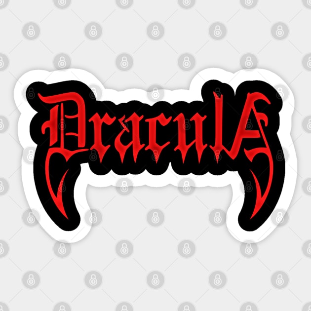 Dracula Sticker by RavenWake